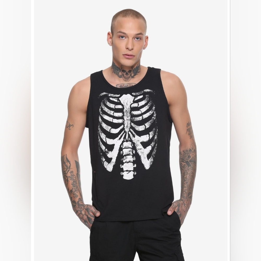 Black Matter Rib Cage Tank